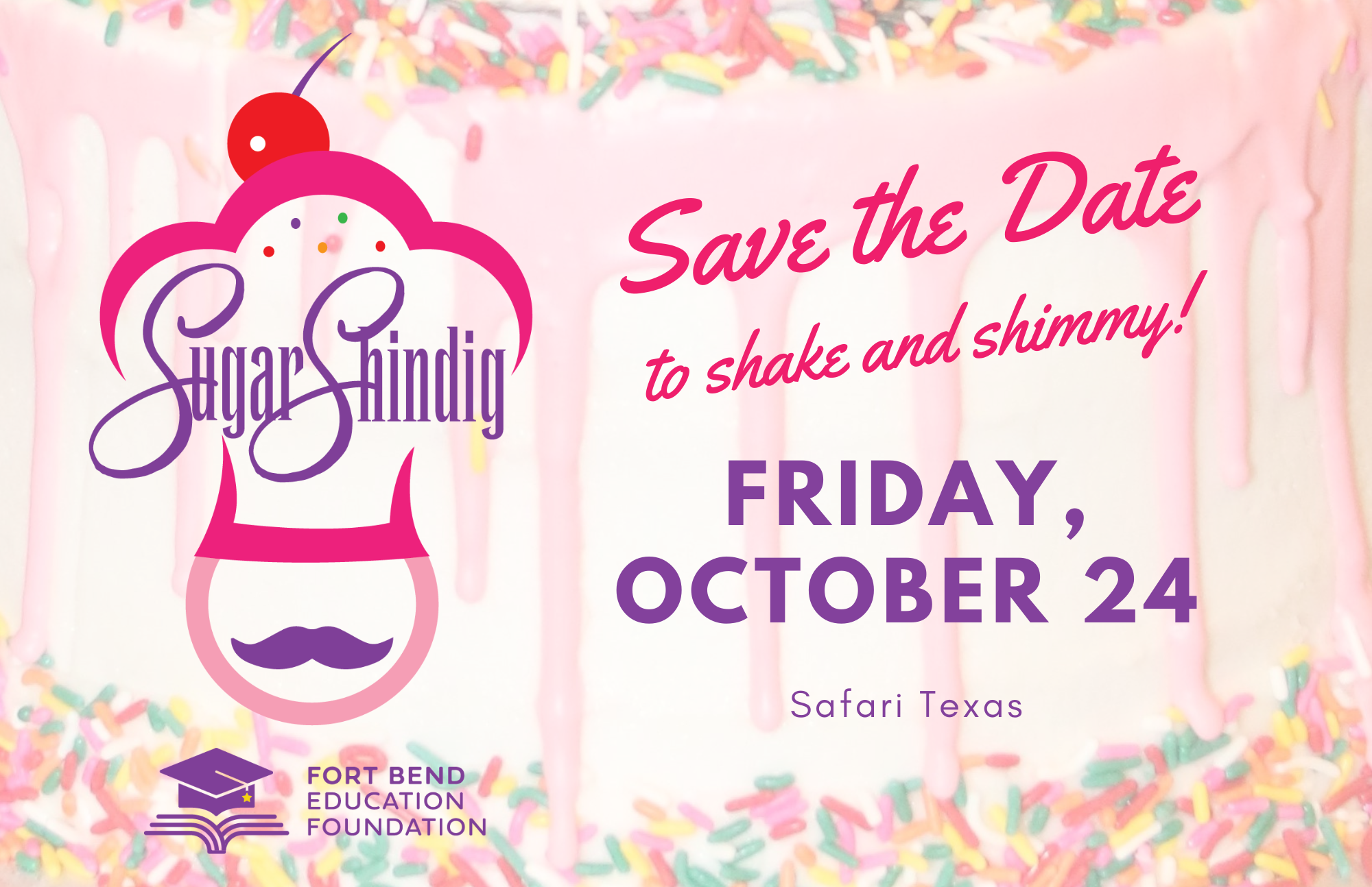 Sugar Shindig Save the Date - Friday, October 2